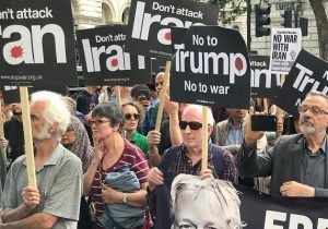 اعتراض آمریکایی‌ها در حمایت از ایران؛ انتقاد از حمله به تأسیسات هسته‌ای