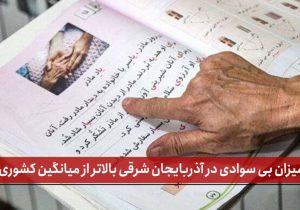 نرخ بی‌سوادی در آذربایجان‌شرقی بالاتر از میانگین کشوری