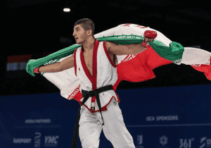 امیرمهدی وظیفه مدال طلای MMA جوانان آسیا را به اردبیل آورد