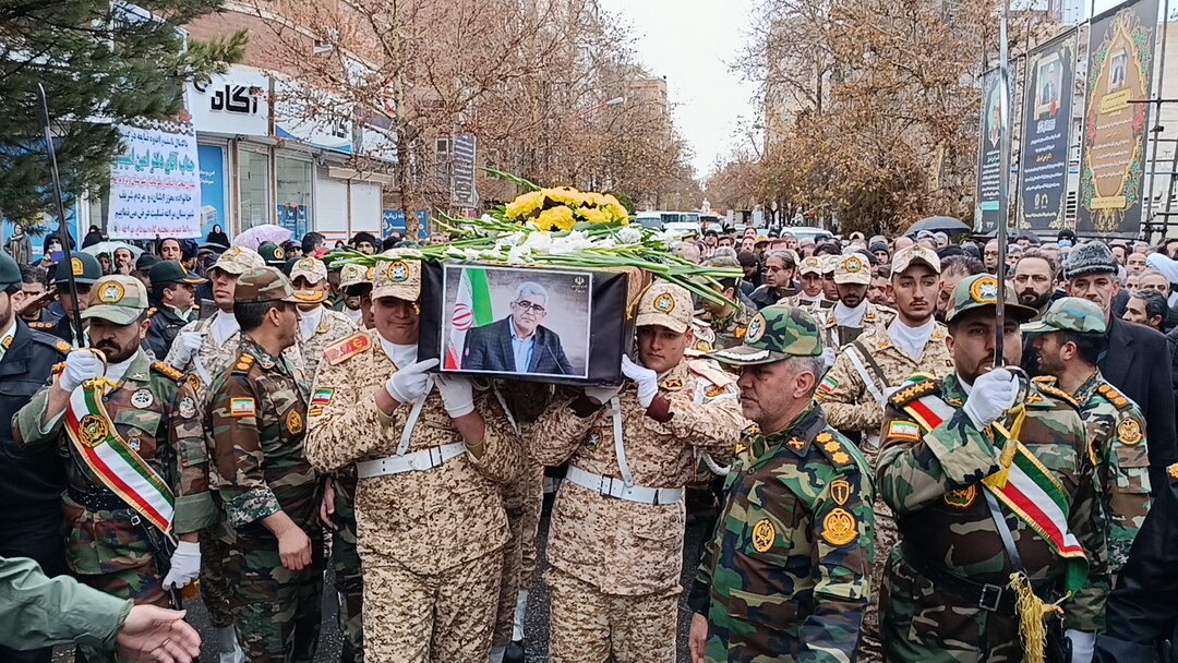 پیکر فرماندار فقید مراغه تشییع شد