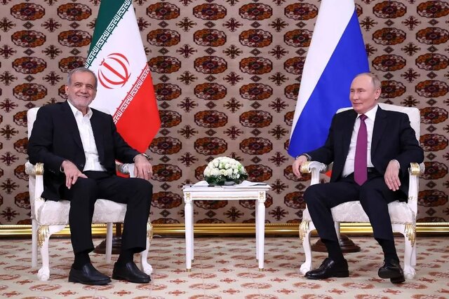 پوتین و پزشکیان در ترکمنستان دیدار می‌کنند