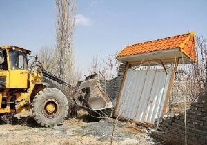 قلع و قمع ساخت و ساز های غیر مجاز در باسمنج تبریز