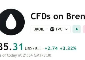 عبور قیمت نفت برنت از 85 دلار
