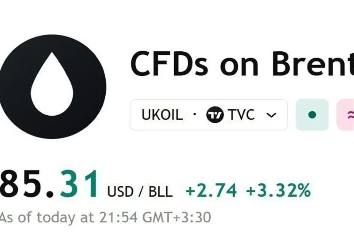 عبور قیمت نفت برنت از 85 دلار