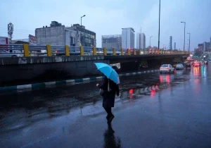 تداوم بارش باران و وزش باد شدید تا اوایل هفته آینده