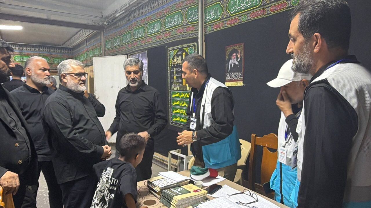 استاندار تهران روند خدمات‌رسانی به زائران اربعین در نجف را بررسی کرد