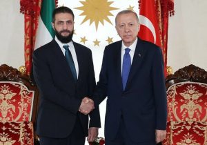 الشرع: اردوغان برای لغو تحریم‌های سوریه با آمریکا میانجیگری کرد