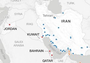 نقشه حملات آمریکا به ایران؛ تمرکز در جنوب و سواحل خلیج فارس