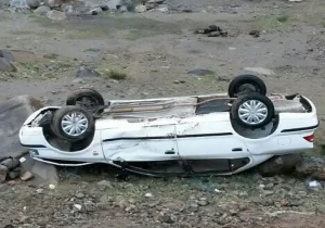 واژگونی سمند در محور مشگین‌شهر، ۵ نفر را راهی بیمارستان کرد