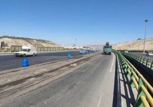 آغاز عملیات آسفالت‌ریزی در اتوبان شهید کسایی
