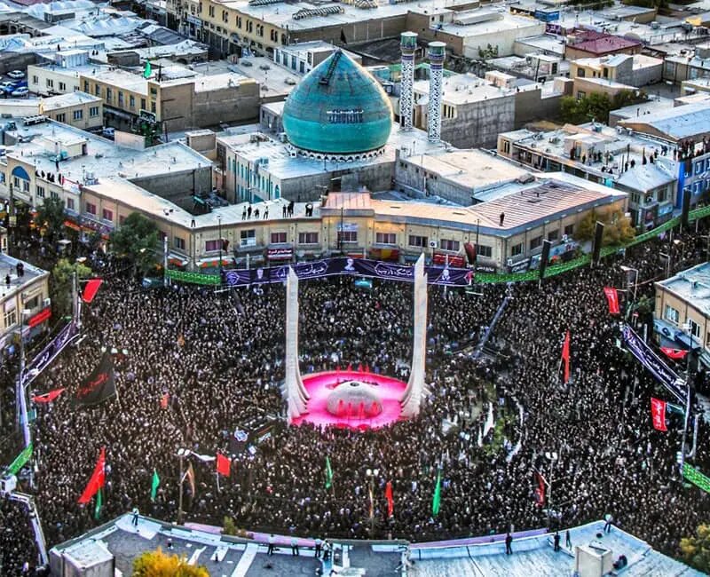 مراسم سوگواری اربعین حسینی در حسینیه اعظم زنجان برگزار می‌شود