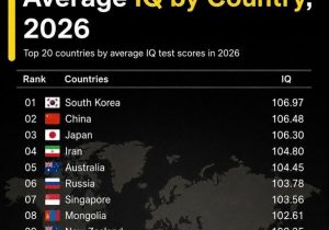 ایران چهارمین کشور با بالاترین میانگین IQ جهان شد