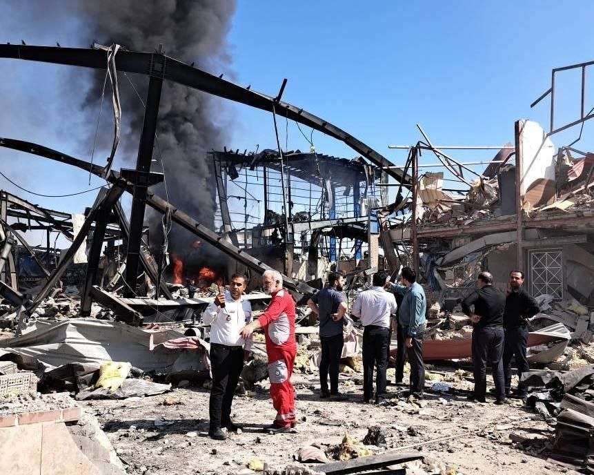 انفجار در شهرک صنعتی شمس‌آباد؛ ۲ نفر مصدوم شدند