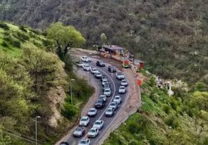 جاده چالوس به سمت مازندران یک‌طرفه شد؛ تردد از شمال به جنوب ممنوع