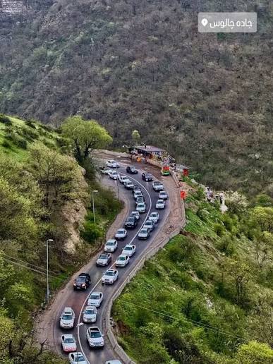 جاده چالوس به سمت مازندران یک‌طرفه شد؛ تردد از شمال به جنوب ممنوع