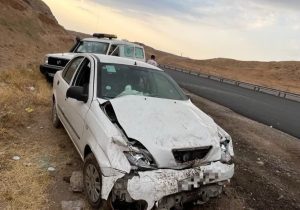 تصادف پراید و تیبا در آزادراه زنجان–تبریز ۴ مصدوم برجا گذاشت