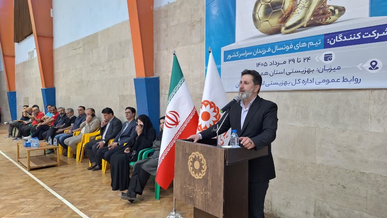 نوزدهمین دوره فوتسال «فرزندان مهر» در همدان آغاز شد