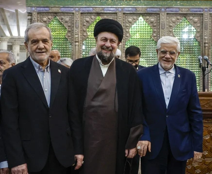 صداوسیما «صلح» و «تفاهم» را در سخنان پزشکیان و حسن خمینی سانسور کرد!