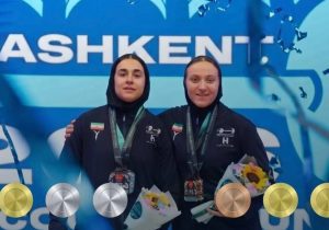 دختران ایران سکوی آسیا را فتح کردند؛ زارعی و قاسمی طلایی شدند
