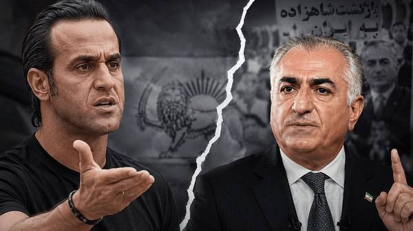هواداران رضا پهلوی علیه علی کریمی؛ «از جاویدنامان سوءاستفاده نکن»