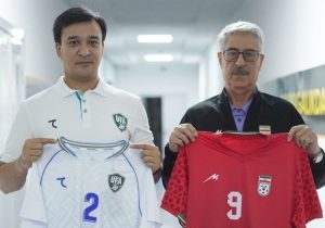 رونمایی از پیراهن ایران و ازبکستان پیش از دیدار فردا