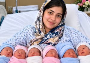 مادر ۲۳ ساله سبزواری در مشهد شش‌قلو به دنیا آورد