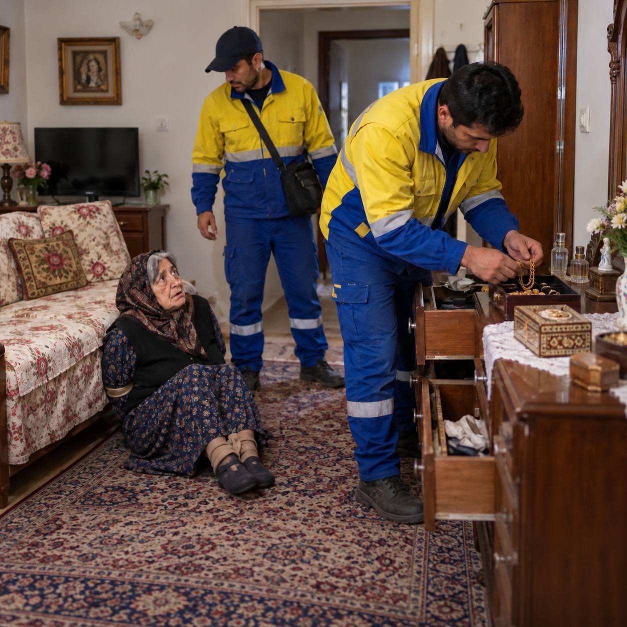 سرقت بی‌رحمانه در تبریز؛ مأموران قلابی برق زن سالخورده را دست‌وپا بستند و اموالش را به سرقت بردند!